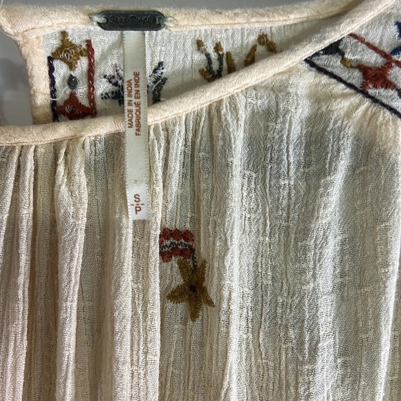 Free People Wild Flowers Embroidered Blouse - Picture 7 of 7
